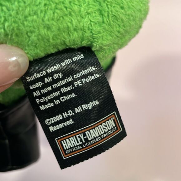 2009 Harley Davidson Revit The Frog Bean Bag Plush 8.5” long Good Used Condition - Picture 7 of 9